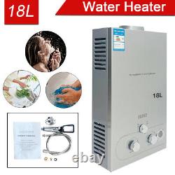 18L Propane Gas Water Heater Tankless Instant Hot Water Heater with Shower Kit