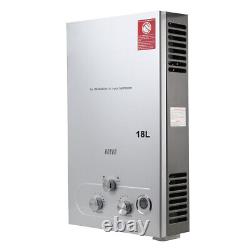 18L Tankless Gas Hot Water Heater Portable LPG Propane Instant Boiler Van Shower