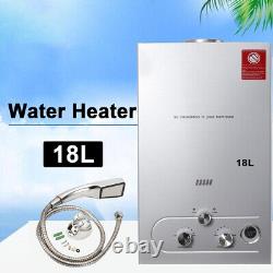 18L Tankless Gas Water Heater Instant Hot Boiler Shower System Camper RV Outdoor