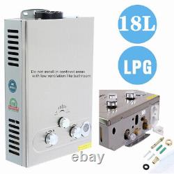 18L Tankless Propane Gas Hot Water Heater On-Demand LPG Water Boiler 4.8 GPM UK