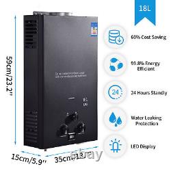 18L Tankless propane Gas Hot Water Heater Camping Instant Motorhome Water Heater