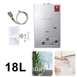 18L Water Heater PortableTankless Propane Gas Water Heater Boiler Shower Kit