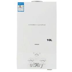 20KW 10L Portable Natural Gas Hot Water Heater Tankless NG Burner with Shower Kit
