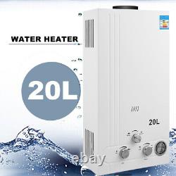 20L Hot Water Heater Tankless Gas Instant Heat Boiler LPG Propane +Shower Kit