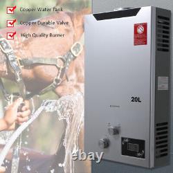 20L Tankless Shower Gas Water Heater LPG Instant Water Heater Portable