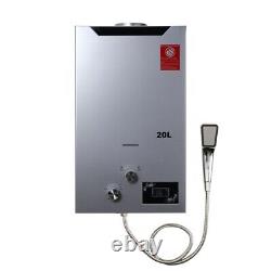 20L Tankless Shower Gas Water Heater LPG Instant Water Heater Portable