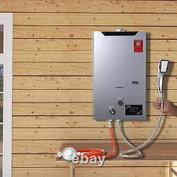 20L Tankless Shower Gas Water Heater LPG Instant Water Heater Portable