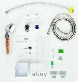 220V Golden Electric Tankless Hot Water Heater Shower System Sink Tap Faucet