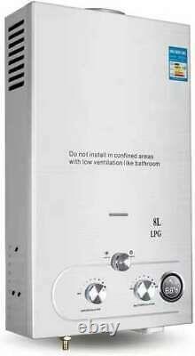 220v 8L-LPG Electric Tankless Instant Hot Water Heater For Kitchen Shower Use