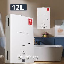 24KW 12L Tankless Water Heater 3.2GPM Propane Gas House Instant Hot Water Heater