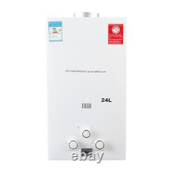 24L Gas Water Heater Propane Gas LPG Tankless Instant Boiler With Shower Kit