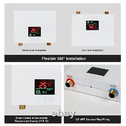3000W Tankless Instant Electric Hot Water Heater For Kitchen Bathroom Shower LCD