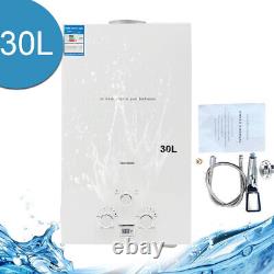 30L LPG Propane Tankless Hot Water Heater Instant Gas Boiler with Shower Kit 60KW