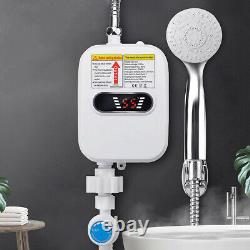 3500W Instant Water Heater Shower 3S Heating Bathroom Tankless Electric Heater