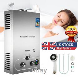 36KW 18L LPG Hot Water Heater Propane Gas Boiler Instant Tankless With Shower Kit