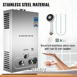 36KW 18L LPG Water Heater Propane Gas Instant Tankless Boiler with Shower Head UK