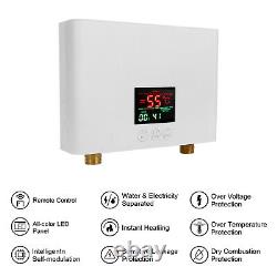 3KW Tankless Instant Electric Hot Water Heater withRemote Control Bathroom Shower