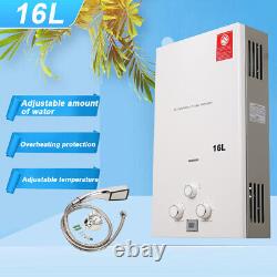 4.3GPM Tankless Water Heater 16L Portable Propane Butane Water Heater