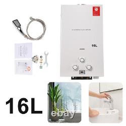4.3GPM Tankless Water Heater 16L Portable Propane Butane Water Heater