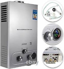 4.8GPM 18L Tankless Hot Water Heater Propane Gas Instant Boiler LPG withShower Kit