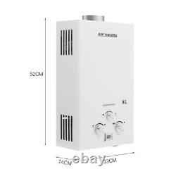 5/6/8/10 L Instant Gas Hot Water Heater Tankless Boiler LPG Portable withShower UK