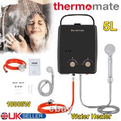 5L LPG Hot Water Heater Propane Gas Tankless Instant Boiler Shower Kit Portable