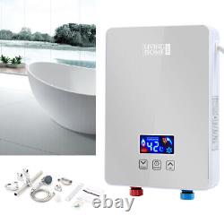 6000W Electric Portable Tankless Hot Water Heater Bathroom Shower Instant Boiler