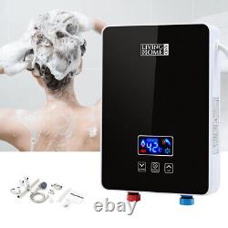 6KW Electric Tankless Instantaneous Water Heater With LED Display Touch Screen