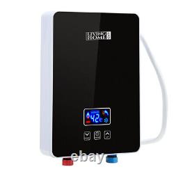 6KW Electric Tankless Instantaneous Water Heater With LED Display Touch Screen