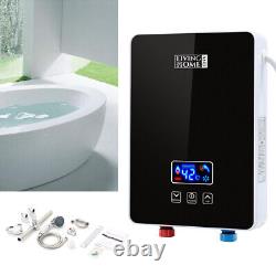 6KW Instant Electric Tankless Water Heater Under Sink Tap Hot Shower Bath Home