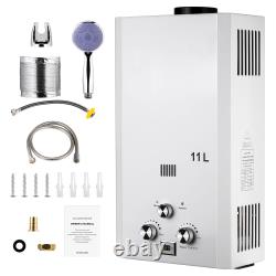 6L-11L Propane Gas Tankless Instant LPG Hot Water Heater Boiler With Shower Kit