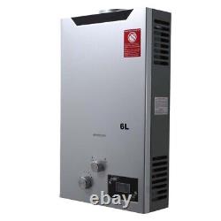 6L 12kw LPG Propane Gas Water Heater Boiler With Shower Kit Tankless Instant Hot