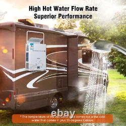 6L Instant Hot Water Heater Kit Portable Tankless Boiler LPG Propane Gas Shower