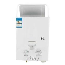 6L Natural Gas Tankless Hot Water Heater Instant Boiler Household with Shower Kit