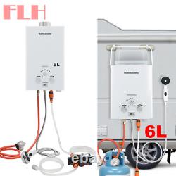 6L Portable Instant Tankless LPG Propane Gas Hot Water Heater Camping Shower Kit