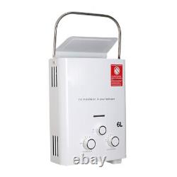 6L Portable Water Heater Propane Tankless Gas LPG Water Heat for Camping Shower