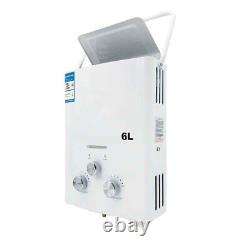 6L Tankless Gas Water Heater Boiler LPG Propane Portable Camping Shower Outdoor