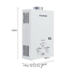 6L Tankless Gas Water Heater Instant Boiler LPG Propane Portable Outdoor Shower