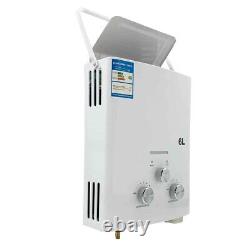 6L Tankless Instant LPG Hot Water Heater Propane Gas Boiler with Shower Head Kit