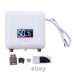 7500W Electric Tankless Water Heater Instant Bathroom Hot Under Sink Kitchen LCD