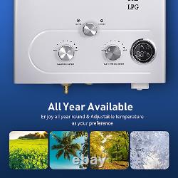 8-18L LPG Tankless Instant Hot Water Heater Portable Shower Boiler withShower Kit