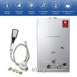 8L/10/12/16L/18L LPG Propane Gas Tankless Instant Hot Water Heater Shower Boiler