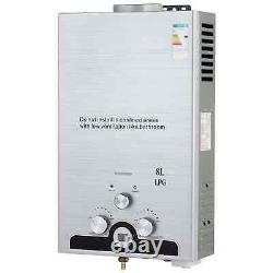 8L 13.6kw Instant Hot Water Heater Gas Boiler Tankless LPG Water Boiler