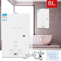 8L 16KW LPG Propane Tankless Water Heater Instant Heating Liquid Camping Shower