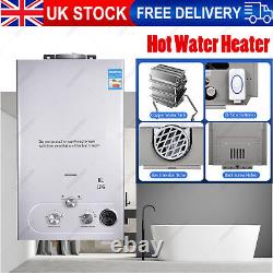 8L LPG Propane Gas Tankless Instant Hot Water Heater Boiler With Shower Kit