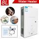 8l Natural Gas Hot Water Heater 16kw Tankless Heater With Shower Kit 2.11 Gpm