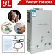 8l Natural Gas Tankless Instant Hot Water Heater Heater Kitchen Shower Bath 16kw