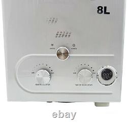 8L Natural Gas Tankless Instant Hot Water Heater Heater Kitchen Shower Bath 16KW
