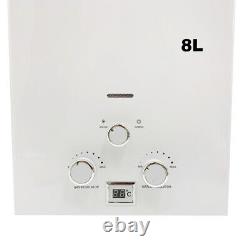 8L Portable LPG Propane Gas Hot Water Heater Tankless Instant Boiler Outdoor