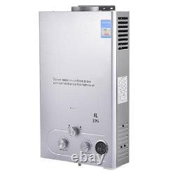 8L Tankless Instant Gas Hot Water Heater Boiler LPG Propane Outdoor Shower Kit